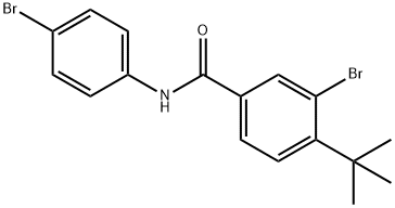 3-bromo-N-(4-bromophenyl)-4-(tert-butyl)benzamide Structure