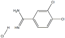 3,4-dichlorobenzene-1-carboximidamide hydrochloride 구조식 이미지