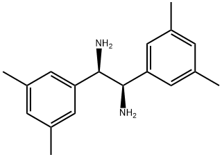 1,2-Ethanediamine, 1,2-bis(3,5-dimethylphenyl)-, (1R,2R)- Structure