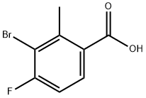 3-BROMO-4-FLUORO-2-METHYLBENZOIC ACID Structure