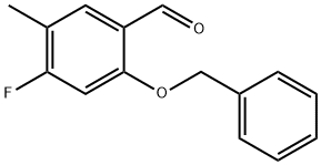 Benzaldehyde, 4-fluoro-5-methyl-2-(phenylmethoxy)- Structure