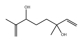 1,7-Octadiene-3,6-diol, 2,6-dimethyl- Structure