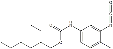 2-ethylhexyl N-(3-isocyanato-4-methylphenyl)carbamate Structure