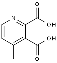 2,3-Pyridinedicarboxylic acid, 4-methyl- Structure