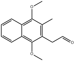 2-(1,4-dimethoxy-3-methylnaphthalen-2-yl)acetaldehyde Structure