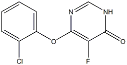 4(3H)-Pyrimidinone,6-(2-chlorophenoxy)-5-fluoro- Structure