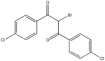 2-Bromo-1,3-bis(4-chlorophenyl)propane-1,3-dione Structure