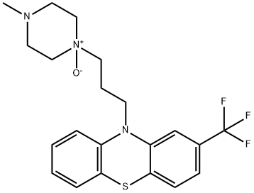 10H-Phenothiazine, 10-[3-(4-methyl-1-oxido-1-piperazinyl)propyl]-2-(trifluoromethyl)- Structure