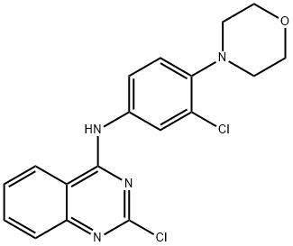 2-chloro-N-(3-chloro-4-morpholin-4-ylphenyl)quinazolin-4-amine Structure