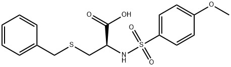 benzyl-N-[(4-methoxyphenyl)sulfonyl]cysteine 구조식 이미지