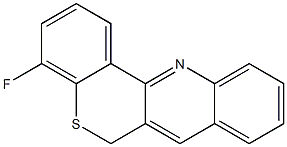 4-Fluoro-6H-[1]benzothiopyrano[4,3-b]quinoline Structure