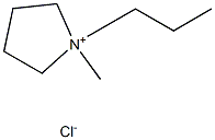 1-methyl-1-propylpyrrolidinium chloride 구조식 이미지