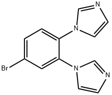 3,4-Di(imidazol-1-yl)bromobenzene Structure