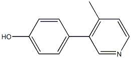 4-(4-methylpyridin-3-yl)phenol Structure