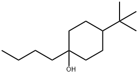 Cyclohexanol, 1-butyl-4-(1,1-dimethylethyl)- 구조식 이미지