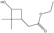 ethyl 2-(3-hydroxy-2,2-dimethylcyclobutyl)acetate Structure