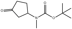 tert-butyl methyl(3-oxocyclopentyl)carbamate Structure