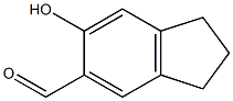 6-hydroxy-2,3-dihydro-1H-indene-5-carbaldehyde Structure