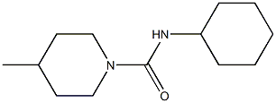 N-cyclohexyl-4-methyl-1-piperidinecarboxamide 구조식 이미지