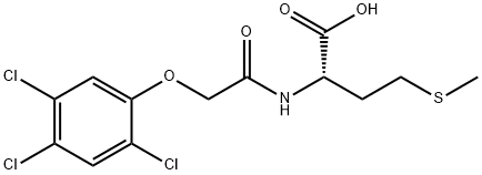 N-((2,4,5-Trichlorophenoxy)Acetyl)-L-Methionine Structure