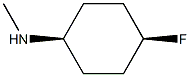 cis-4-fluoro-N-methylcyclohexan-1-amine Structure