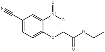 (4-Cyano-2-nitro-phenoxy)-acetic acid ethyl ester Structure