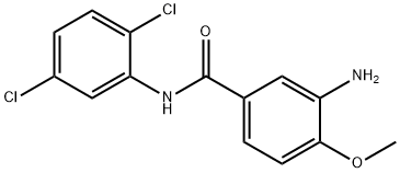 3-amino-N-(2,5-dichlorophenyl)-4-methoxybenzamide 구조식 이미지