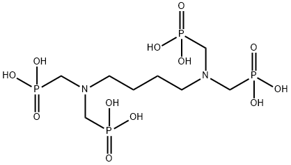 1,4-diaminobutane-N,N,N',N'-tetrakis(methanephosphonic acid) Structure