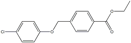 ethyl 4-[(4-chlorophenoxy)methyl]benzoate Structure