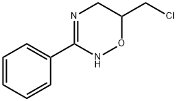 2H-1,2,4-Oxadiazine, 6-(chloromethyl)-5,6-dihydro-3-phenyl- Structure