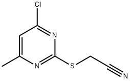 Acetonitrile, 2-[(4-chloro-6-methyl-2-pyrimidinyl)thio]- 구조식 이미지