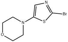 2-Bromo-5-morpholinothiazole Structure