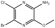 5-BROMO-6-CHLORO-3-METHOXYPYRAZIN-2-AMINE Structure