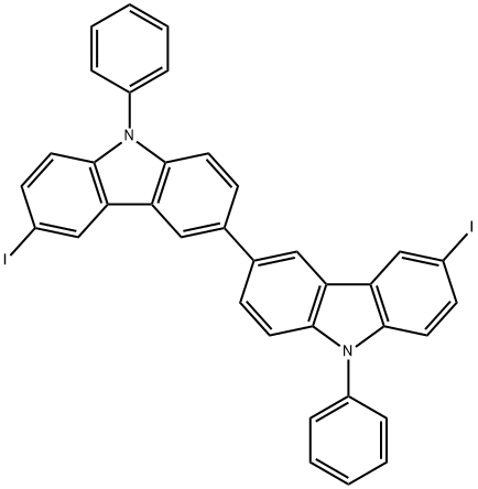 3-Iodo-6-(6-iodo-9-phenyl-9H-carbazol-3-yl)-9-phenyl-9H-carbazole Structure
