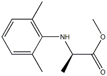 methyl (2R)-2-[(2,6-dimethylphenyl)amino]propanoate 구조식 이미지