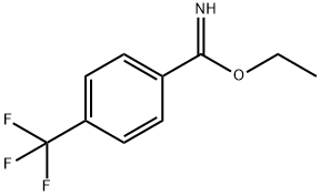 ethyl 4-(trifluoromethyl)benzene-1-carboximidate 구조식 이미지