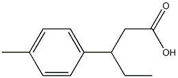 3-(4-methylphenyl)pentanoic acid 구조식 이미지