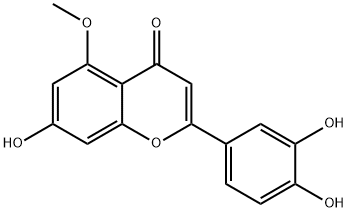 Luteolin 5-methyl ether 구조식 이미지