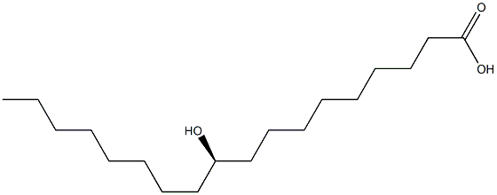 (10R)-10-hydroxyoctadecanoic acid Structure