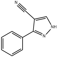 1H-Pyrazole-4-carbonitrile, 3-phenyl- 구조식 이미지