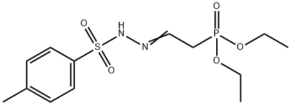 Benzenesulfonic acid, 4-methyl-, 2-[2-(diethoxyphosphinyl)ethylidene]hydrazide Structure