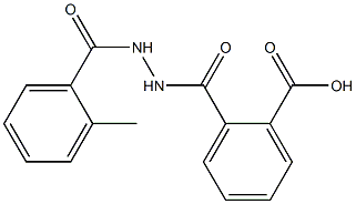 2-{[2-(2-methylbenzoyl)hydrazino]carbonyl}benzoic acid 구조식 이미지