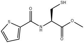 N-(2-Thienylcarbonyl)-L-Cysteine Methyl Ester Structure
