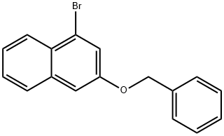 3-benzyloxy-1-bromonaphthalene 구조식 이미지