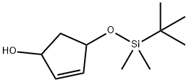 4-((tert-butyldimethylsilyl)oxy)cyclopent-2-en-1-ol  Structure