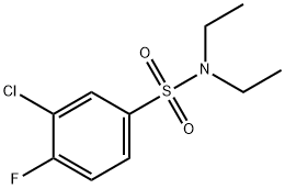 3-chloro-N,N-diethyl-4-fluorobenzenesulfonamide Structure