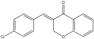 (E)-3-(4-chloro-benzylidene)-chroman-4-one Structure