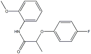 2-(4-fluorophenoxy)-N-(2-methoxyphenyl)propanamide 구조식 이미지