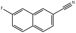 7-fluoro-2-cyano-naphthalene Structure