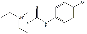 (4-Hydroxyphenyl)dithiocarbamicacid,triethylaminesalt 구조식 이미지